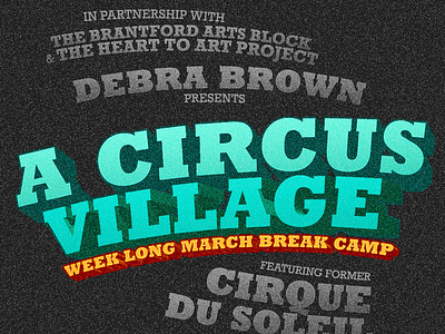 "A Circus Village" Poster Mockup (Dark)