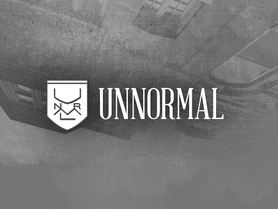 Unnormal - Crest & Wordmark Logo Concept crest logo wordmark