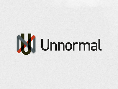 Recycled Logo Concept for Unnormal concept din initial logo sansserif wordmark