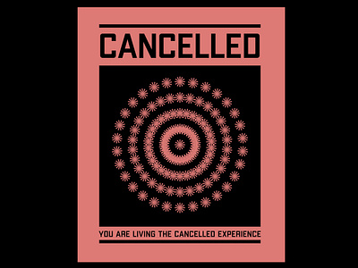 CANCELLED RENAISSANCE branding poster design typography