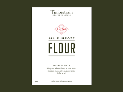 Timbertrain Coffee Roasters - Flour branding design layout minimal packaging design print typography