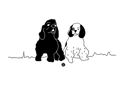 MILLA & PATRICK design digital art digital illustration dogs drawing illustration logo pets print storybook storytelling vector