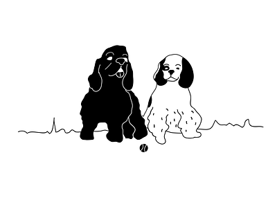 MILLA & PATRICK design digital art digital illustration dogs drawing illustration logo pets print storybook storytelling vector