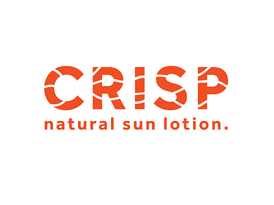 CRISP NATURAL SUN LOTION branding design experimental illustration layout lettering packaging packaging design poster design sun screen typography vector
