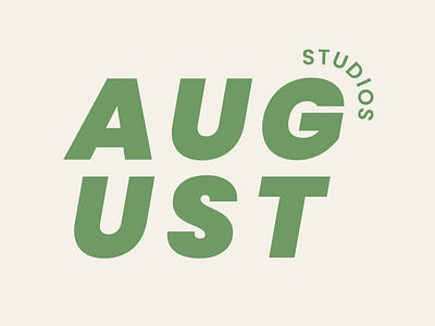 AUGUST STUDIOS Logo Design branding design layout lettering logo print typogaphy typography ui ux vector web
