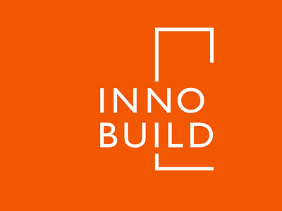 INNOBUILD branding branding design design icon layout lettering minimal typography vector