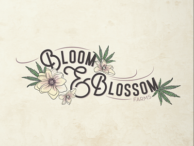 Cannabis Farm Logo Concept blooms blossoms brand creation brand identity branding agency cannabis cannabis branding cannabis farm cannabis leaf logo cannabis logo cannabis packaging design hemp hemp logo leaf logo logo design logotype magnolia typography weed