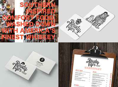 Whiskey Bar Menu & Print Collateral bar menu breakfast menu brunch menu coasters comment card menu design menu layout page layout print collateral design restaurant collateral whiskey whiskey bar