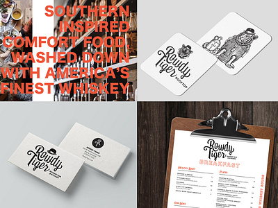 Whiskey Bar Menu & Print Collateral