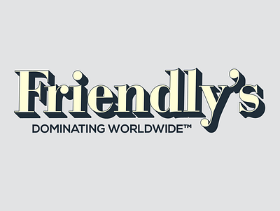 Friendly's brand identity branding identity logo typography