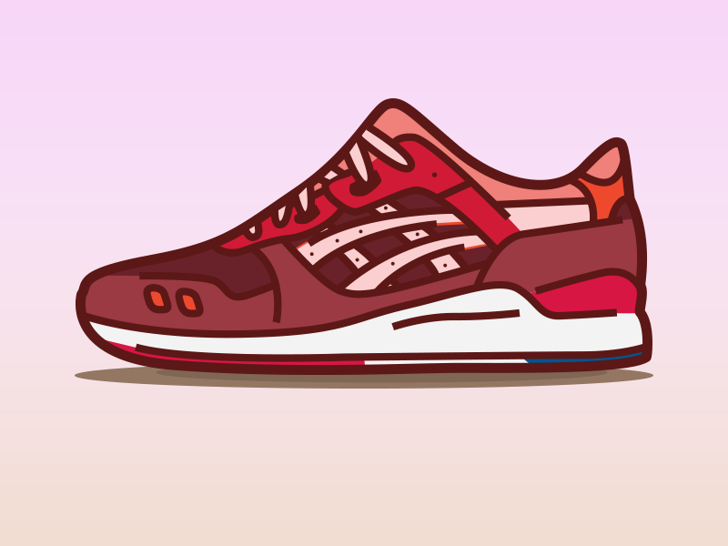 rf x asics gel lyte iii volcano