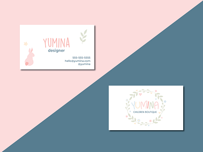 Business Card adobe illustrator branding childrens illustration design floral logo icon illustration illustrator logo pastel colors procreate typography