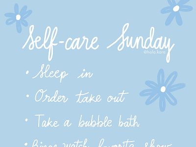 Self - Care adobe illustrator branding design drawing hand drawn hand lettering illustration instagram post lettering procreate quote design selfcare social post typography