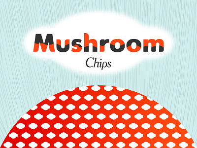 Mushroom Chips beer branding brandmark chips design goldenratio graphic design illustration logo movie mushroom packaging snack vector