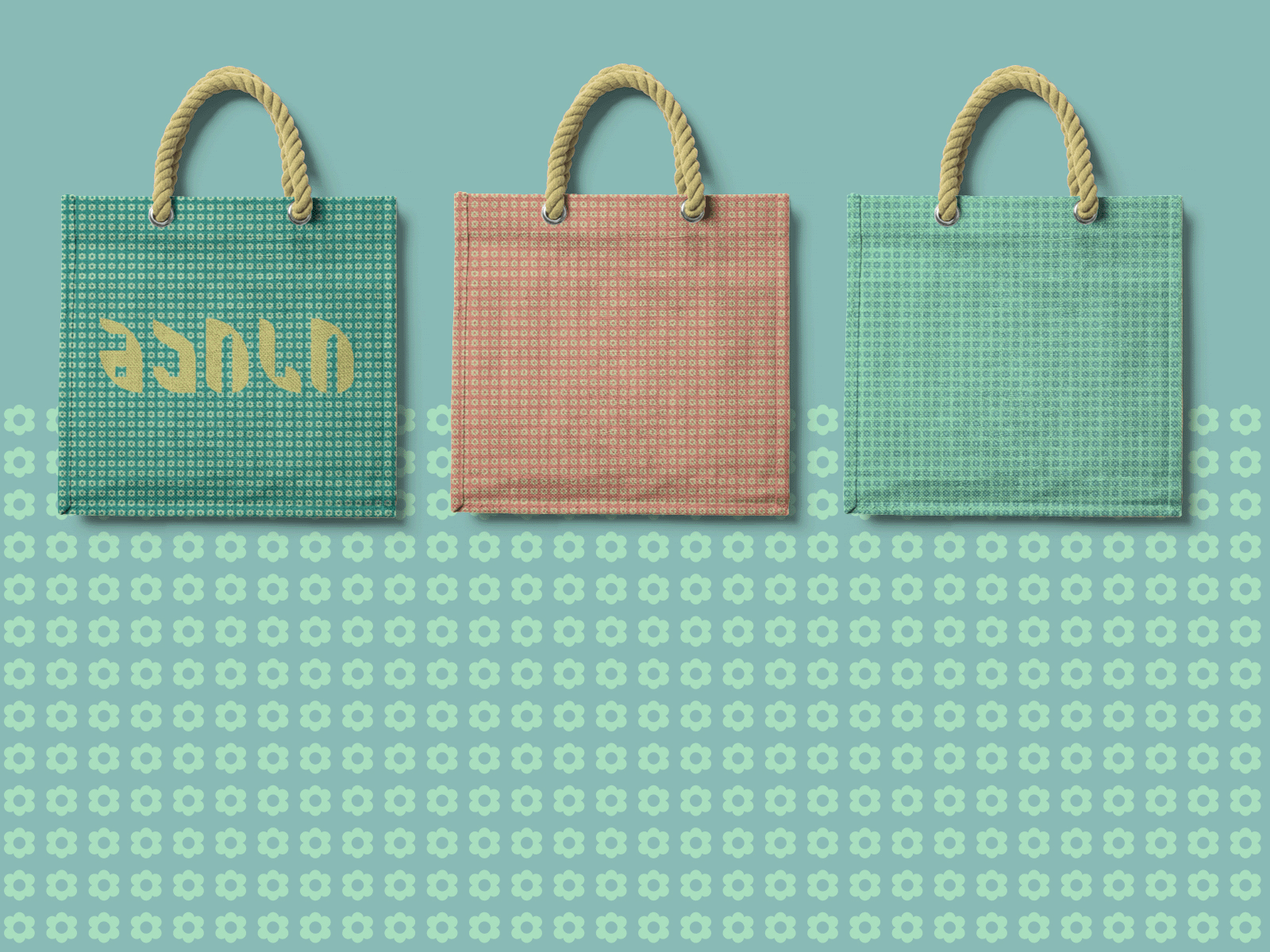 Maisi bag branding flower gif graphic design illustration logo may mockup spring summer typography vector yelllow