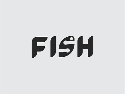 Logotype fish graphic design identity letter lettermark logo logoinspiration logotype simple typography