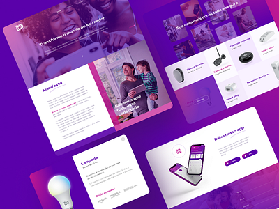 So.We Website brasil brazil figma gradient purple smart home ui ui design website