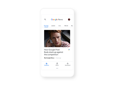 Google News android app google material design news teardown ui ux