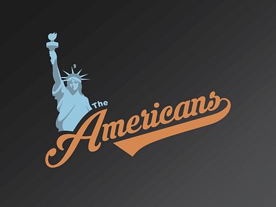 The Americans logo concept american americans design logo vector