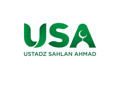 USA LOGO design green logo moeslim mosque