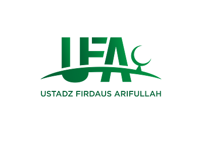 UFA LOGO design green logo moslem mosque