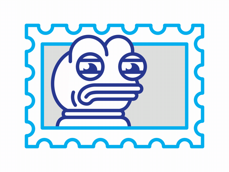 Pepe the Frog 2d after effects animal animation character explainer flat gif loop minimalism sad stolz