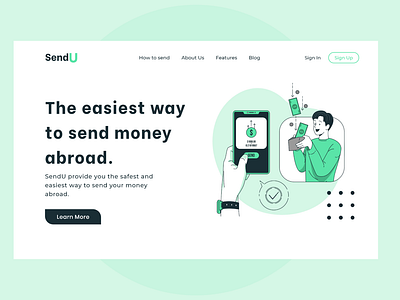 SendU Money transfer Web UI