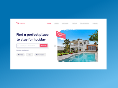 Uhouse rent villa | Landing Page