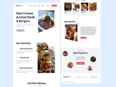 Steak & Burger | Web Design Concept