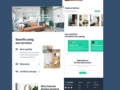 OKinterior - Landing Page design