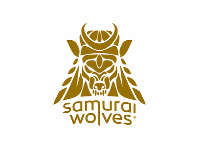 SAMURAI WOLVES branding design icon illustration logo logodesign samurai wolf