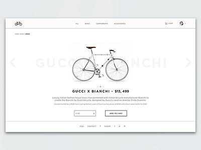 Bike E-Commerce bike cart dailyui e commerce product page shop shopping ui ux