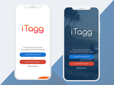 ITagg - Dating app design concept