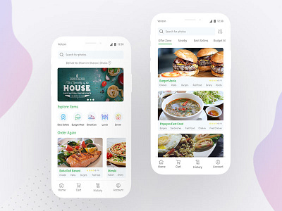 Foodpasta - Restaurant app design concept