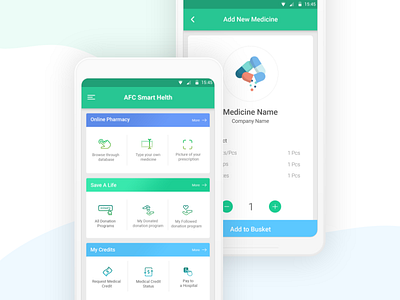 Online Medicine Sell Mobile App Design Concept