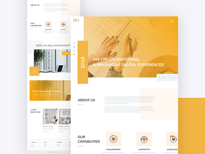 Website Home Page Design Concept business corporate design template ui ui design ux ux design web web template webdesign