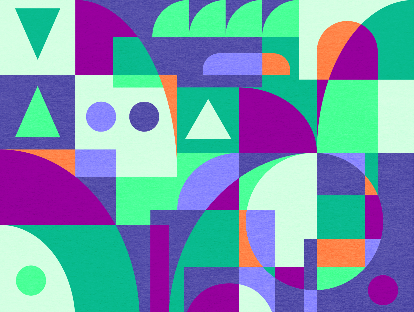 Abstract geometric illustration by Jen Du on Dribbble