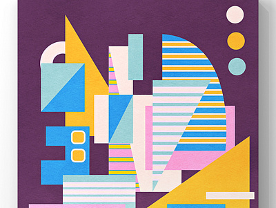 Abstract cityscape in geometric shapes illustration abstract art abstract design architecture bauhaus building city illustration cityscape colorful contemporaryart contemporaryillustration geometric geometric art geometric design geometric illustration geometrical shapes graphic design graphicdesign memphis pattern design skyline