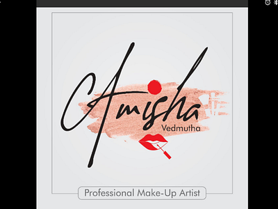 Make up artist logo logo