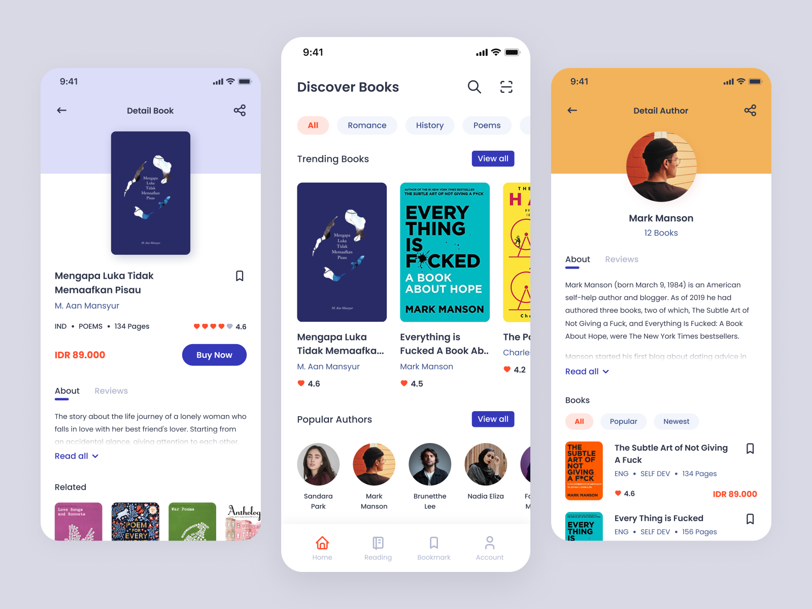 Bookstore Exploration - UI Challenge #2 by Nia Fitriana on Dribbble