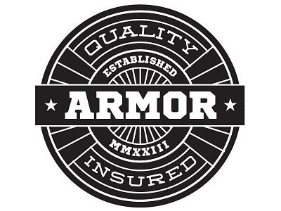 Armor2 badge brooklyn crest emblem graphic design icon new york pin typography