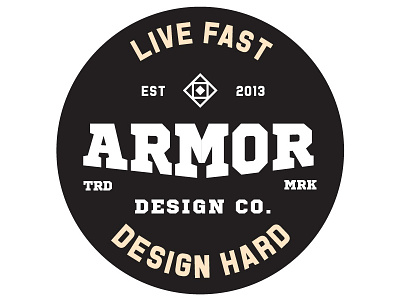 Armor3 badge brooklyn crest emblem graphic design icon new york pin typography