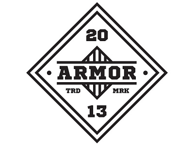 Armor4 badge brooklyn crest emblem graphic design icon new york pin typography
