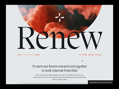 Renew | Lent 2022 — Website church god jesus lent renew uiux webflow website