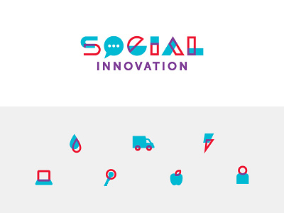 Social Innovation branding design icons innovation logo social