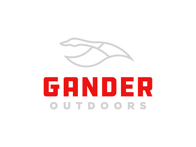 Gander Outdoors branding gander goose identity logo mark mountains outdoors