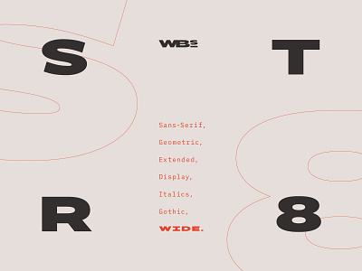 STR8 Wide branding design font identity logo logotype mark minimal type typeface typography vector