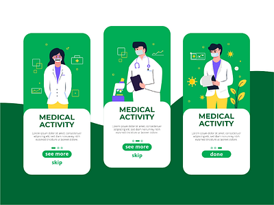 Medical activity illustration activity admin any app branding business caracter design care character design exploration flat health illustration medical ui ux vector web work