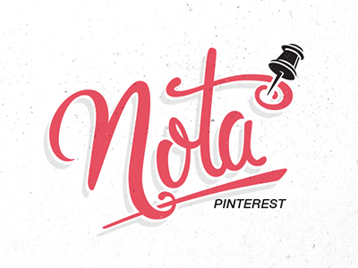 Nota icon illustration lettering logo type typography