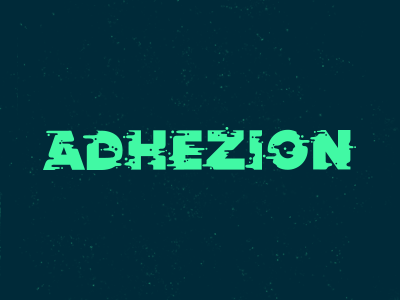 Adhezion brand identity illustration letters logo type